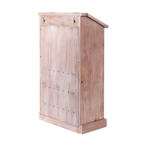 POGABOX™ Modern Potato and Onion Storage Bin for Kitchen Organization| Wooden Vegetable Storage Box | Onion and Potato Storage Bins for Pantry | Onion Storage for Kitchen Mountable on Wall Floor or Pantry - RUSTIC TIRAMISU