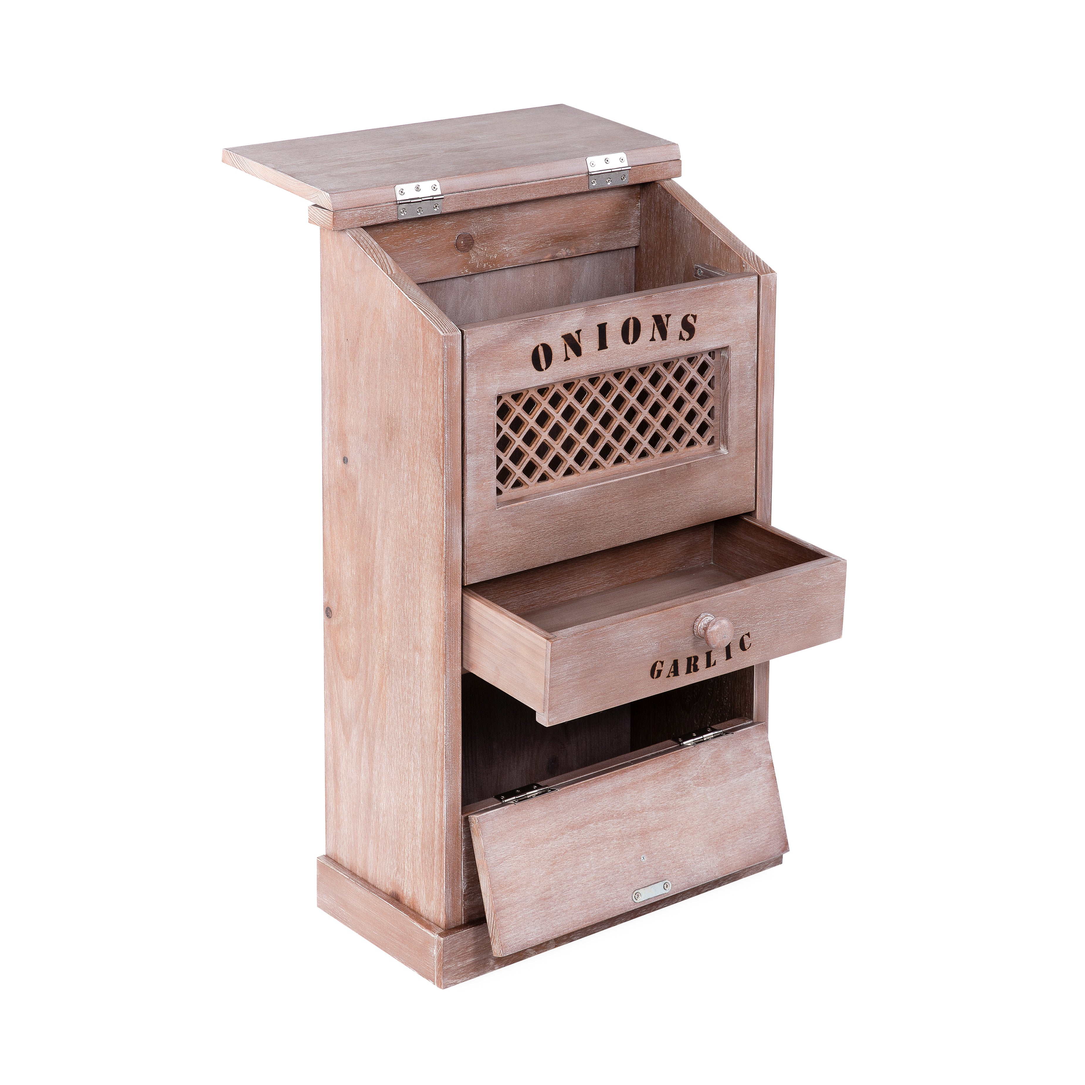 POGABOX™ Modern Potato and Onion Storage Bin for Kitchen Organization|